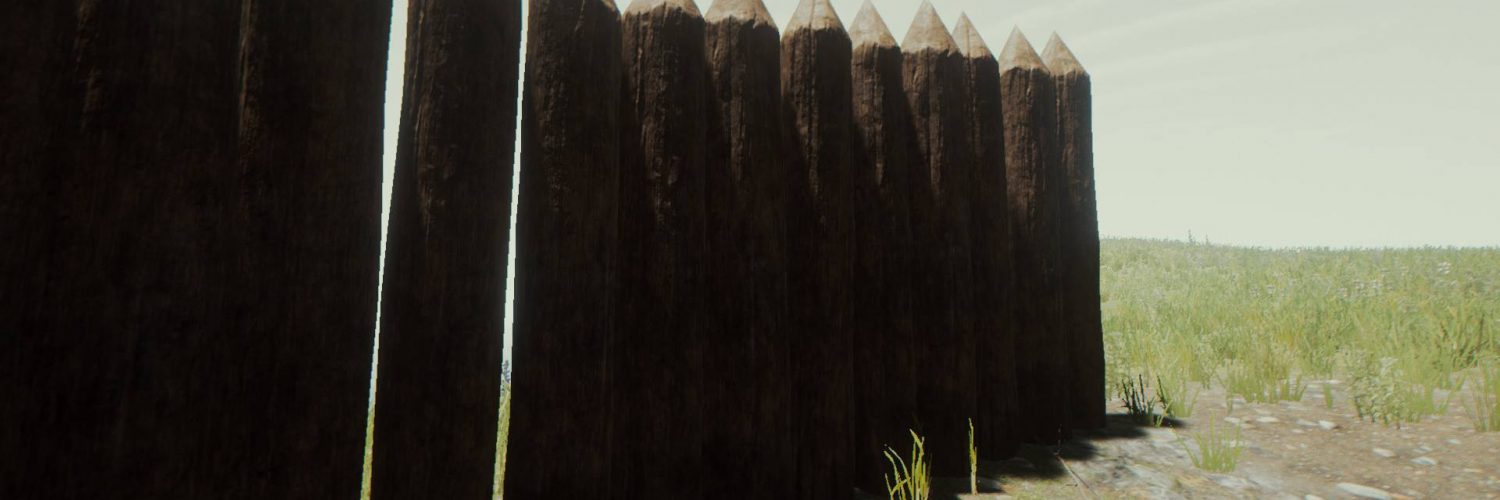 Оборонительная стена или забор-частокол в The Forest