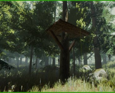 Платформа на дереве в The Forest