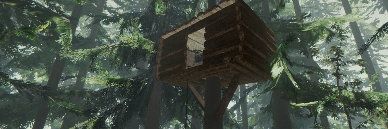 Дом на дереве снаружи в игре The Forest